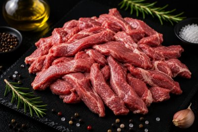 Emincés d'agneau halal - boucherie halal